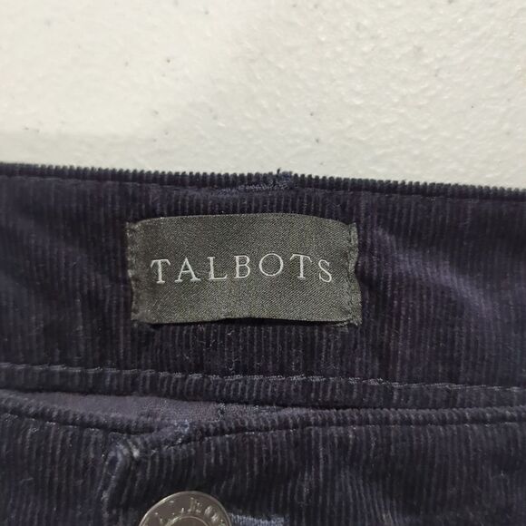 Talbots Corduroy Straight Leg Pants Size 14 Black - Picture 5 of 10